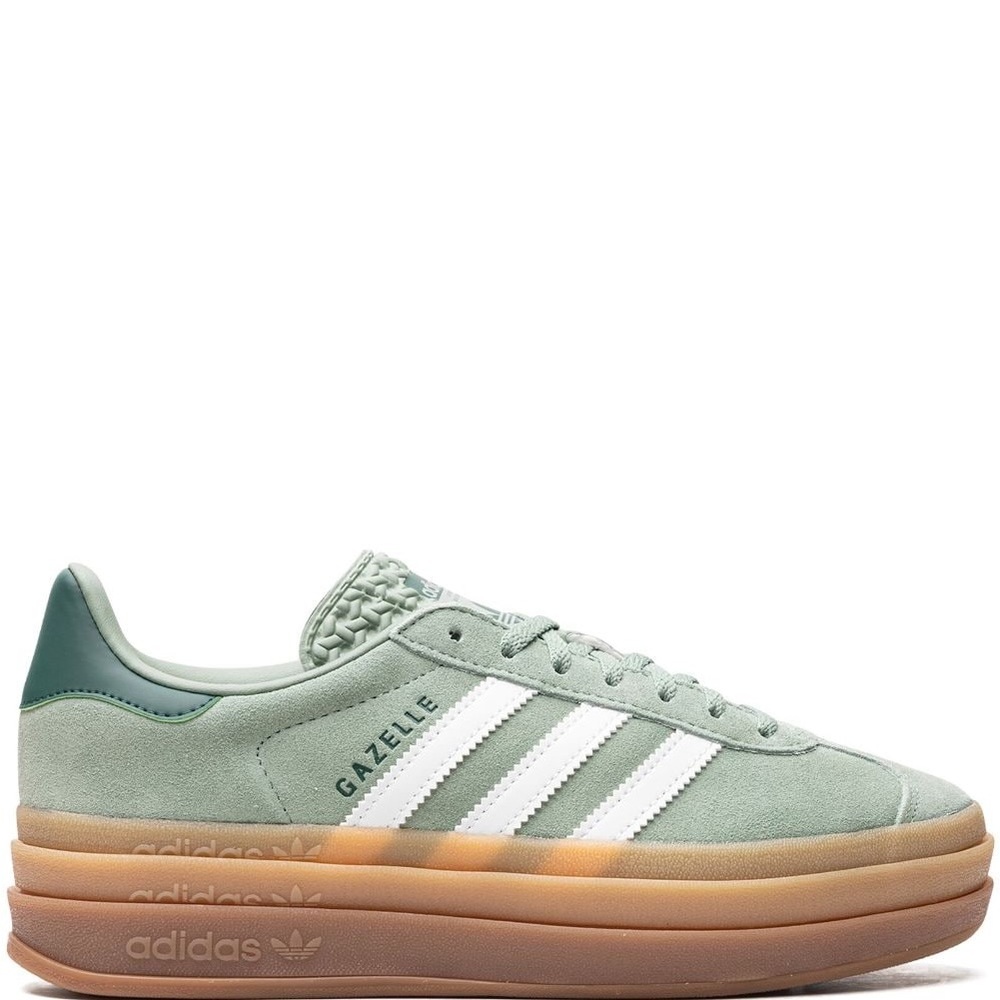 NWT Never Worn Rare Adidas Gazelle Bold “Silver Green Gum” Sneakers, size 7